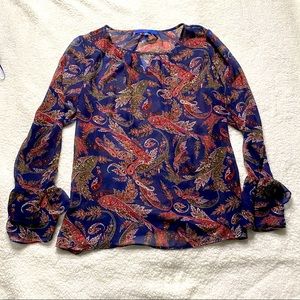 Apt.9 Women’s Boho Sheer Top XL